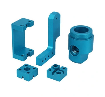 al 6061 anodized blue parts
