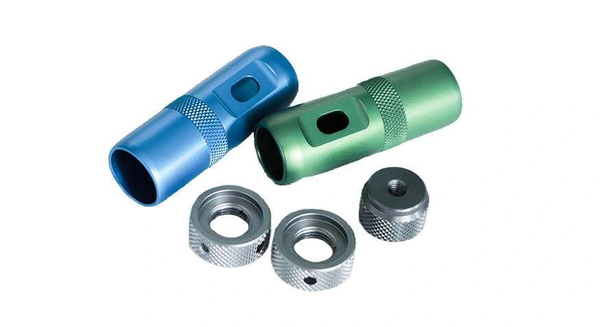 knurled aluminum anodizing electronic casing