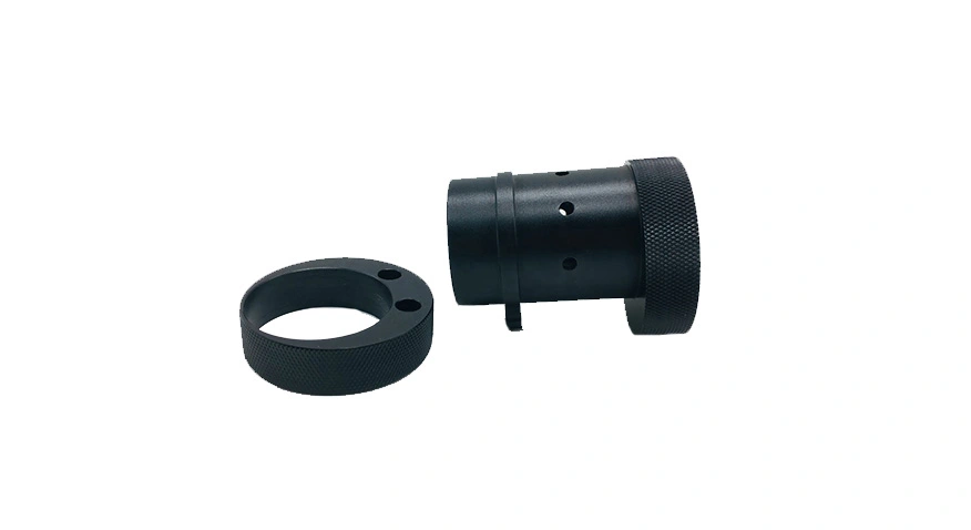powder coating black cnc parts