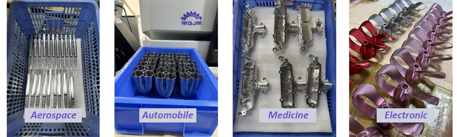 5 axis parts are applied in various industries 